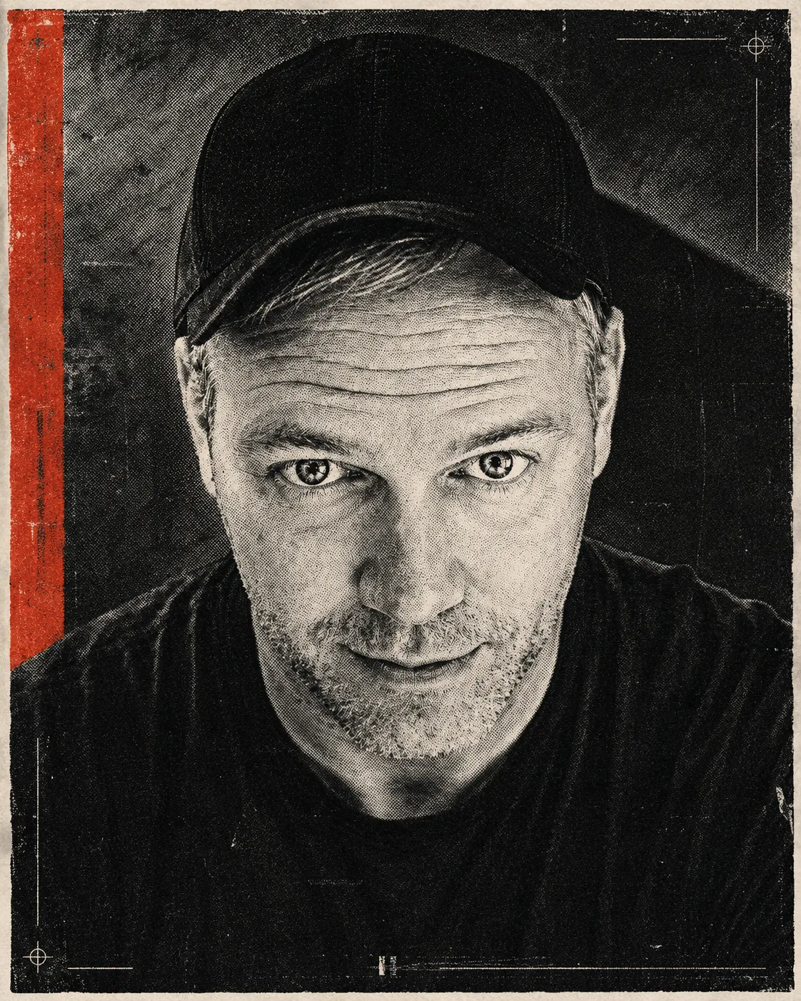 Tor, who runs toaweb — portrait against a dark wall.